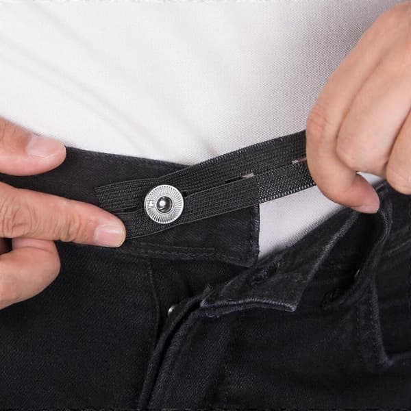 Elastiska byxor midjeförlängare, 5-pack justerbara byxknappsförlängare