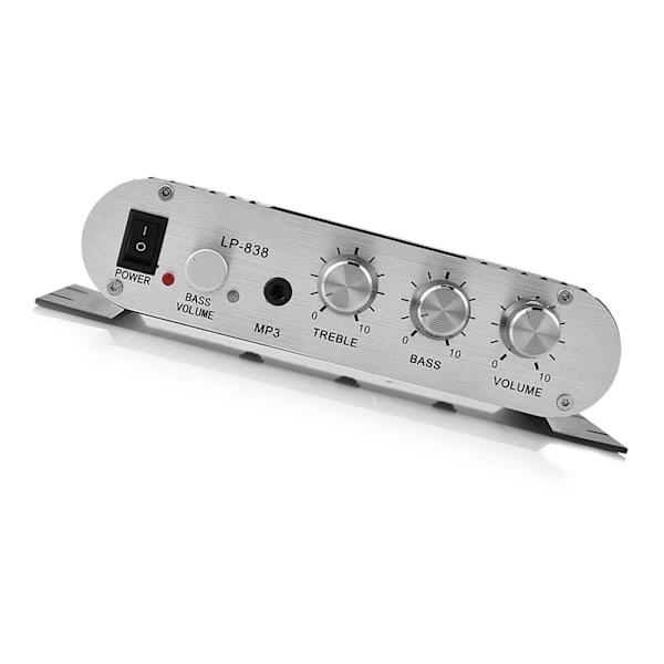 Mini HiFi 2.1 Stereo Bass Auto Bil Hjem Audio Effektforstærker Digital For Sort