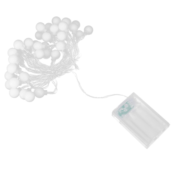 LED Dekorative Lyskæde Hjem Udendørs Have Dekorative Lyskæde Frosted Sfærisk Lyskæde