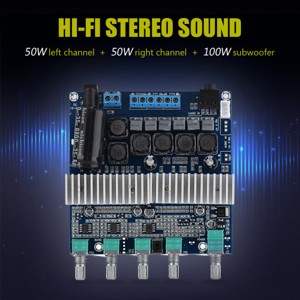 Digital förstärkarkort vänster & höger kanal Hi-Fi ljudförstärkarkort stereokort