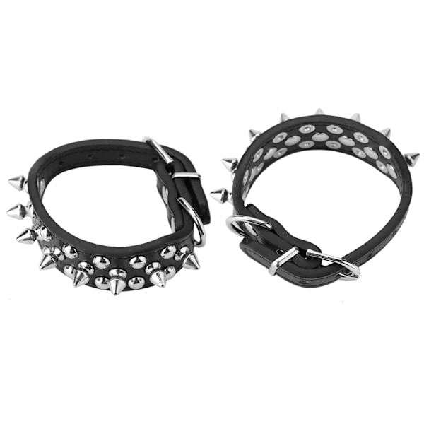 Hundhalsband med Nitar för Speciella Tillfällen, Kraftig D-ring för Säker Koppling, Mjukt och Andningsbart för Komfort Hela Dagen