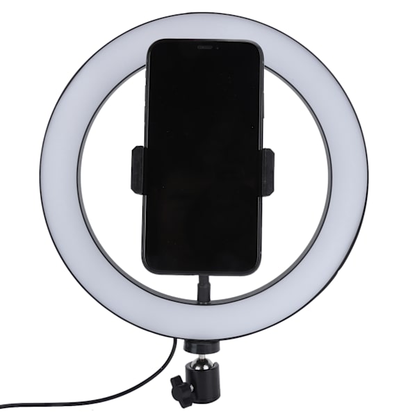 UN‑260 LED-rengaslamppu, kolme väriä, portaaton himmennys, kaaren muotoinen täyttövalo, 26 cm, 26 W