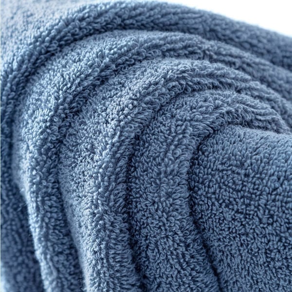 Hotellhanddukar i bomull, Mjuka lyxiga högabsorberande snabbtorkande handduksset för badrum, spa, yoga, hotell, fester, gäster och daglig användning (4 st, blå)