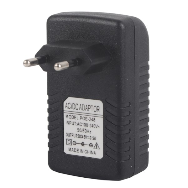 48V 0.5A seinän POE-injektori Ethernet-sovitin IP-puhelin/kameran virtalähde EU-pistoke