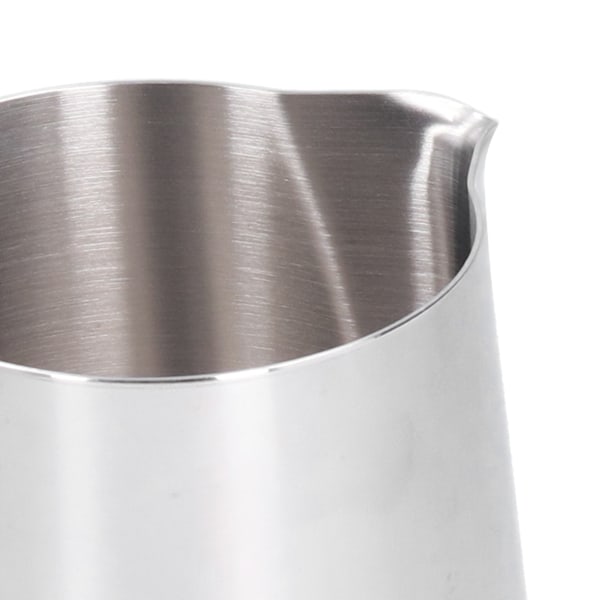 600 ml rustfritt stål melkeskummerkopp med termometerklistremerke