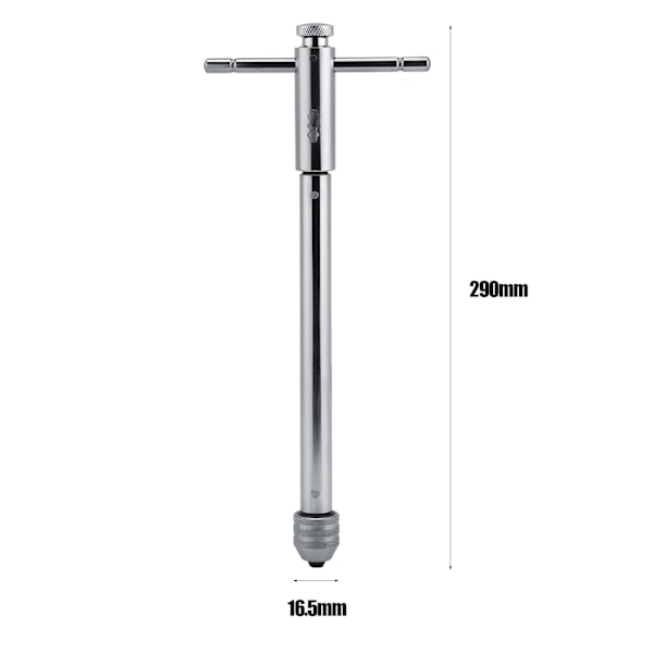 Justerbar T-håndtag Ratchet Tapnøgle M3 M8 & M5 M12 Til Tap & Die Sæt (M5 M12 Lang)