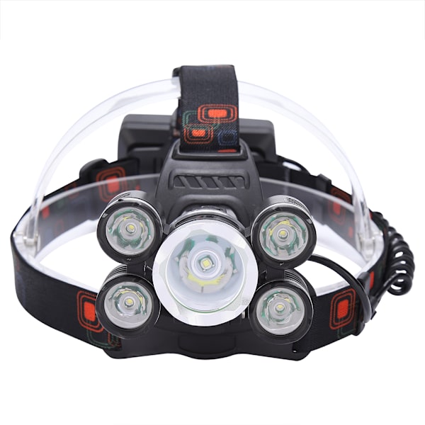 Utomhus natt T6 LED huvudlampa handsfree strålkastare justerbar