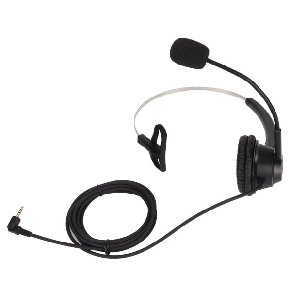 H360‑2.5 Business Headset 2.5mm Computer Hovedtelefoner med HD Mikrofon til Call Center Kundeservice Kontor