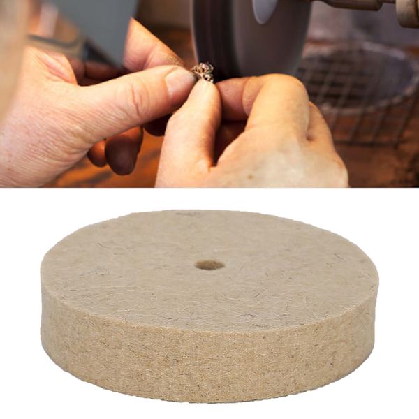 100 x 28mm huopakiillotuspyörä korujen työstöön ja kiillotukseen