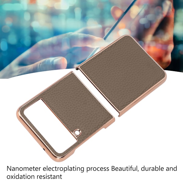 Puhelimen kotelo Luxury Nano Plating iskunkestävä naarmuuntumaton suojakotelo Samsung Galaxy Z Flip4 -puhelimelle Elephant Gray