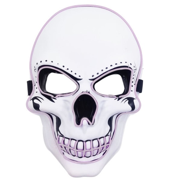 Halloween Mask Light up Mask Skrämmande mask för Festival Cosplay H