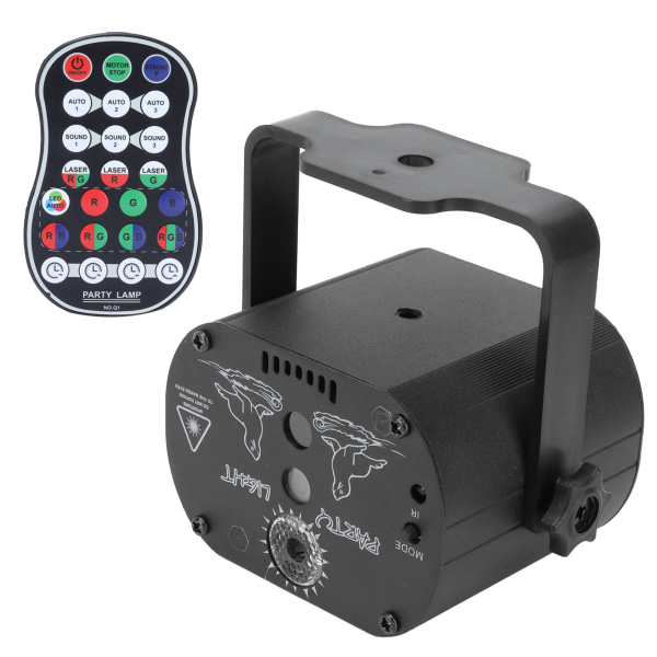 LED-scenljus 15W Mini RGB-lampa med 60 mönster för bar KTV C