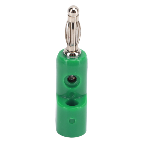 10 stk. 4 mm stabelbare bananplugstik, loddefri bananplugs til sikkerhedstilbehør, grøn