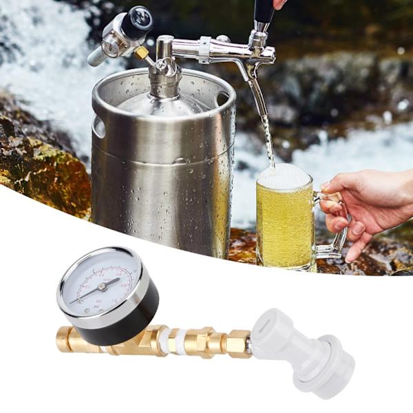 Pallolukko mittarilla säädettävällä ylipaineventtiilillä 0-15psi (0-1bar) Panimovarusteet