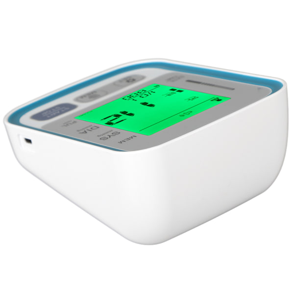 Overarm Blodtryksmåler Engelsk Stemme LED Stort Display Justerbar Manchet Automatisk Blodtryksapparat