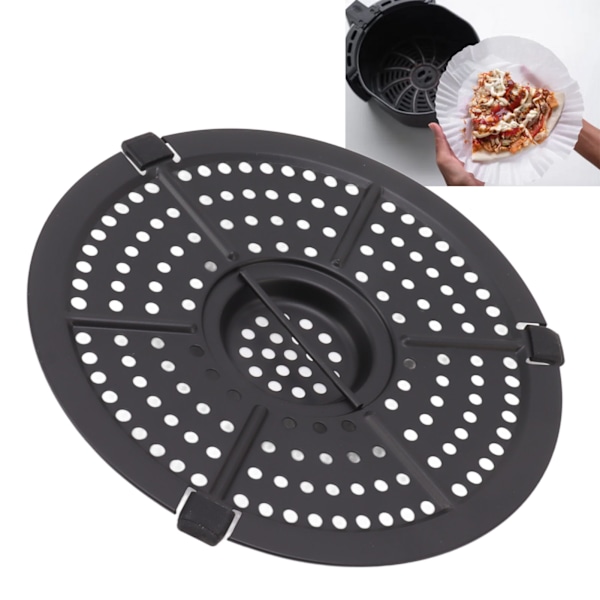 Tillbehör för Air Fryer, FDA-godkänt livsmedelsklassat stål med non-stick dubbellagersbeläggning, optimal luftcirkulationsdesign för snabb rengöring och