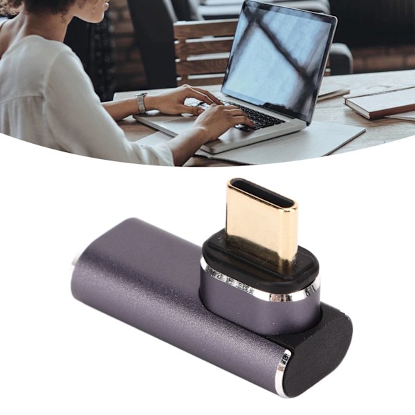 USB C 90 asteen sovitin 140W 40Gbps 8K 120HZ nopea tiedonsiirto tyypin C magneettinen sovitin