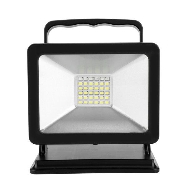 30W 5200mAh Svart Ramme LED Nødlys Spotlight Flash Advarsel La