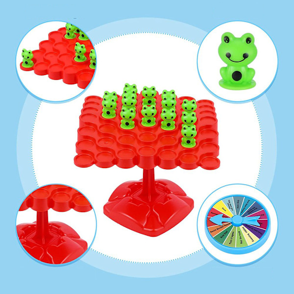 Interaktivt brädspel: Pedagogisk leksak för förskolan, klassiskt Hungry Frog-spel, present för alla åldrar