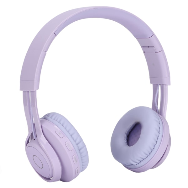 Hopfällbara justerbara RGB-färgglada hörlurar med mikrofon för barn, Bluetooth-hörlurar för barn, BT06C