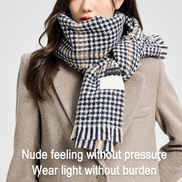Tartan Plaid Tæppe Chunky Vinter/Efterår Varm Halstørklæde Store Tartan Halstørklæder
