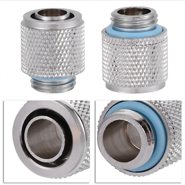 PC Vandkøling To-touch Fitting G1/4 Tråd Pig Connector til Rør 9.5*12.7MM Fladt Hoved