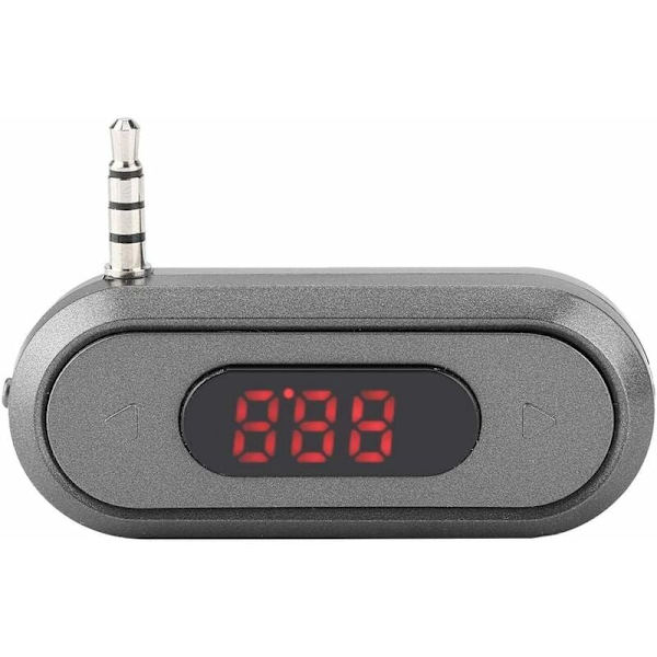 3,5 mm:n audiopää, matkapuhelin/Pad/MP3/MP4/MP5/tabletti, sisäänrakennettu FM-lähetin, 300 mAh akku, autoradiolähetin