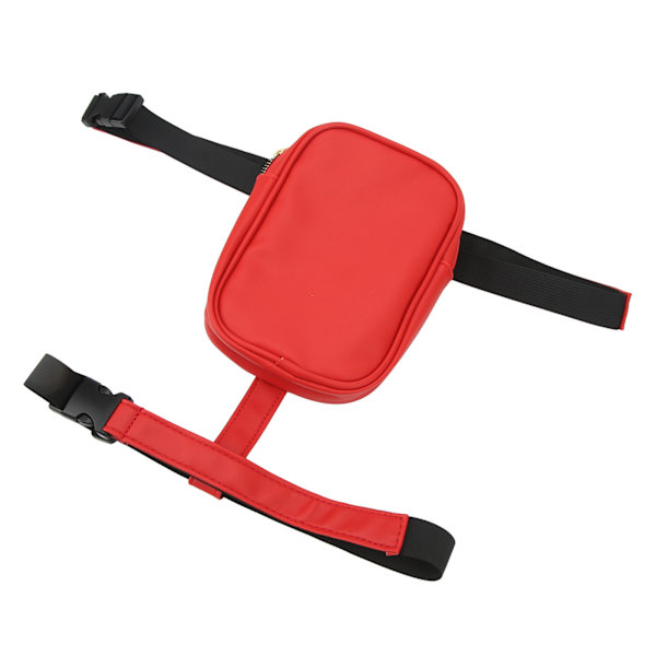 Lårsele Benväska Fanny Pack Stor Kapacitet Kvinnor PU Läder Benväska Utomhus Plånbok