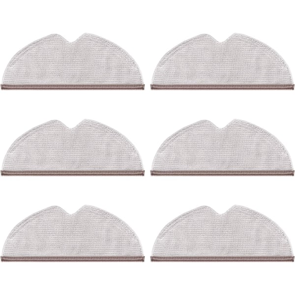 6 st Full Coverage Mopping Cloths för Xiaomi Roborock Vacuum