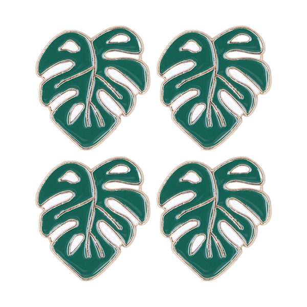 4 stk nålholdersett DIY magnet korssting broderi tilbehør grønne blader