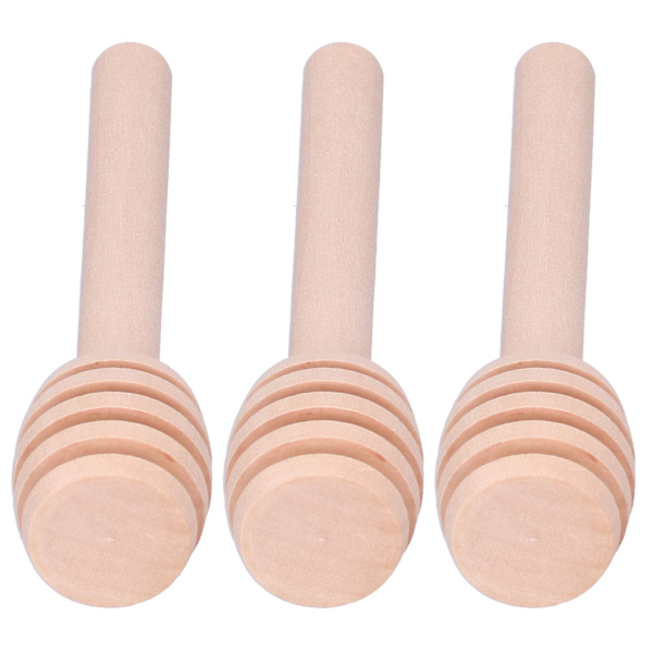 50 st 8 cm trä honungsdipper pinnar honung omrörare dispenseringsstav för bröllopsfestgåvor