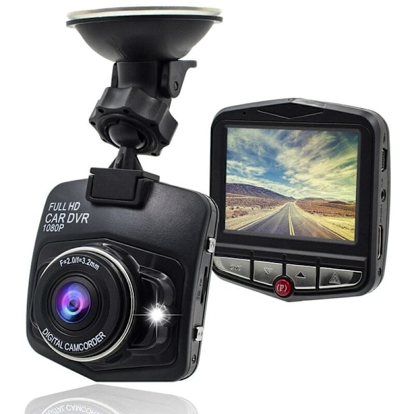 Dashcam HD1080P, Automatisk Videolås G-sensor Rörelsedetektering, Högupplöst Dubbellins Bilvideokamera för Säker Körning