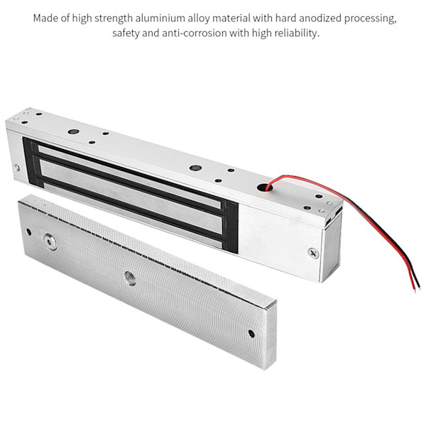 DC 12V 280kg Hållkraft Enkeldörr Elektrisk Magnetisk Elektromagnetisk Lås med LED-ljus