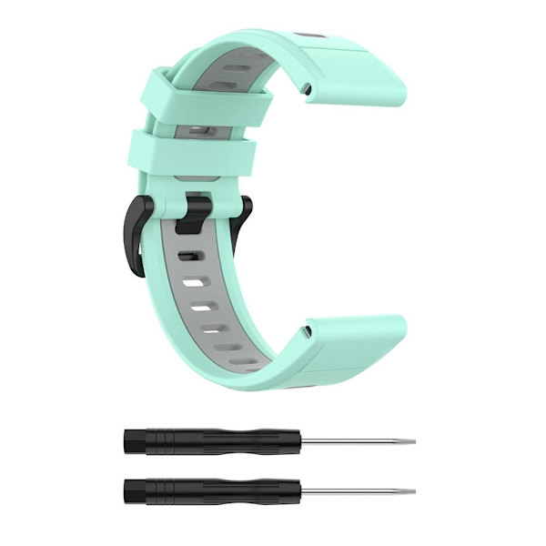Reservedeler Remmer Kompatibel for Garmin Fenix 7X/Fenix 6X GPS/Fenix 6X PRO Klokke Silikon Rem 26mm Hurtigutløser Rem med Verktøy