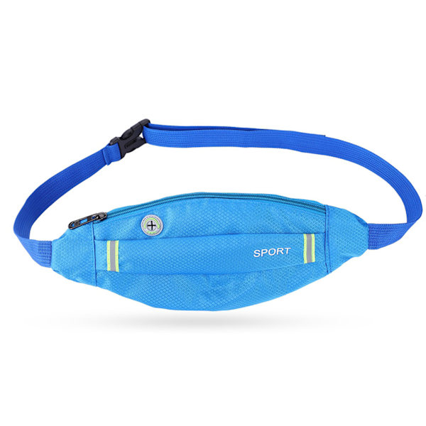 Män Kvinnor Utomhus Sport Löpning Cykling Gym Midjeväska Nylon Pack Blå