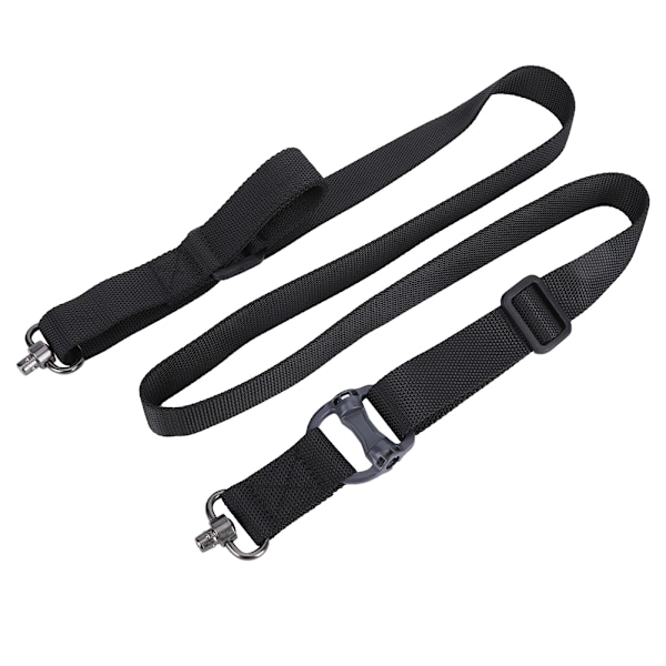 Taktiskt tvåpunktsvapenrem, tjockare mjuk nylon för bekväm användning och nödsituationer med symmetriskt säkerhetsspänne, perfekt för friluftsentusiaster