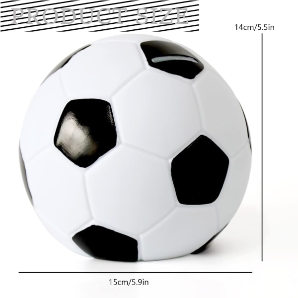 Fotboll sparbössa för barn, basket sparbössor, kreativ spargris för flickor och pojkar gjord av säkert emaljerat material. Bra för