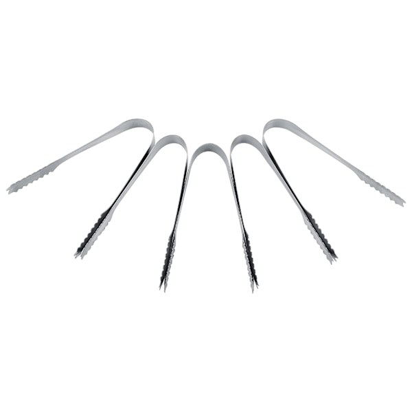 5 x Istand til is - Bryllup slikbuffet bar Hjemmekøkken rustfrit stål sæt nyt (5 x Istand til is)