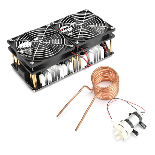 2500W Høj Effekt Højfrekvens Induktionsvarmer Varmeplade Modul med Spiral Spole og Vandpumpe