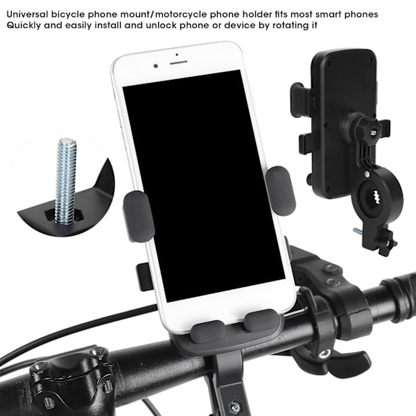 360 ° Roterbar Sykkel Telefonholder Justerbar Sykkel Styre Mobiltelefonholder