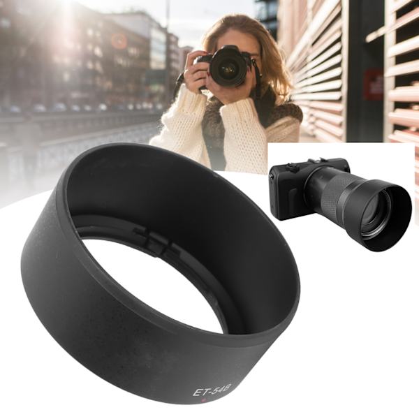 ET54B Holdbar Objektivdeksel Reversibel for Canon EFM 55200mm F/4.56.3 IS STM Objektiv