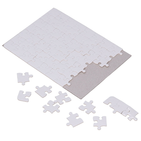 6 sæt tomme puslespil 63 stk 13x18cm Hvid samling DIY sublimeringsemner Puslespil til livsfoto