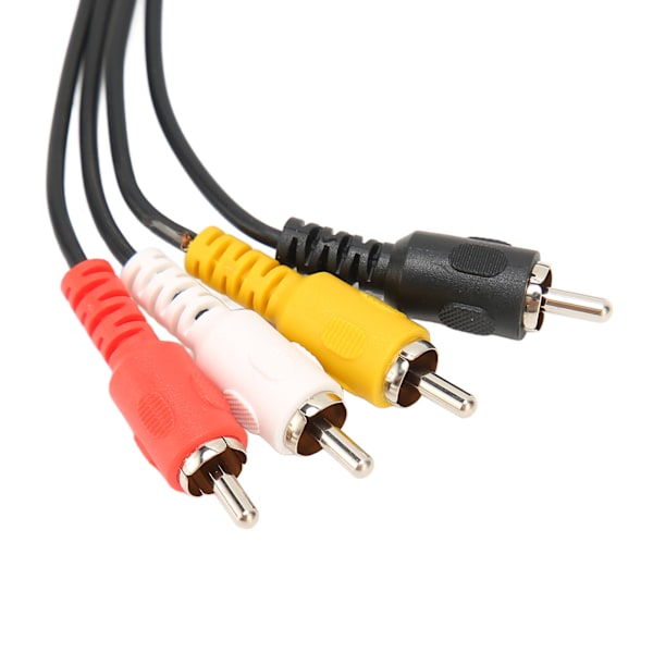 5-polig DIN till 4 RCA-kabel Hona till Hane Plug and Play Ljudadapterkabel för CD-förstärkare Högtalare 1,5 m