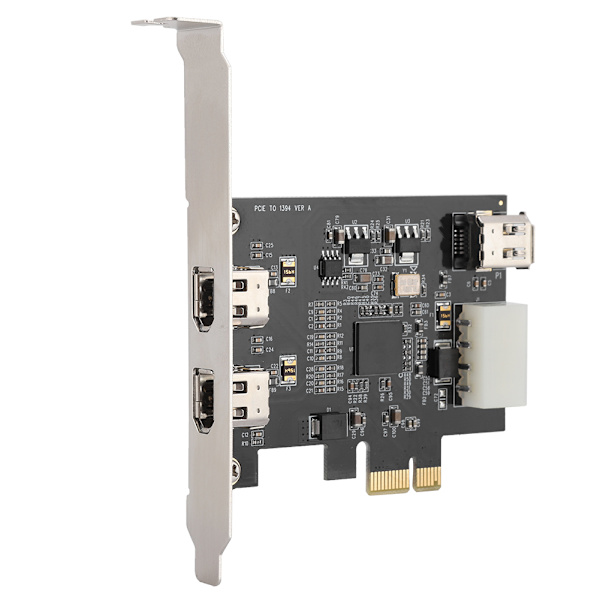 PCI -E 1X till 3-portars 1394A (2 av 1) Riser-kort 800Mbps Videokort