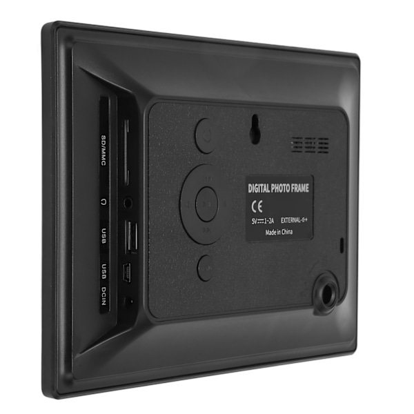 Digital fotoram 7 tum HD IPS-skärm stödjer USB-lagringskort Musikvideouppspelning Elektroniskt album 100-240V