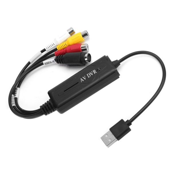USB 2.0 Video Digital Converter Audio Video Opptakskort Adapter Støtte for WIN10