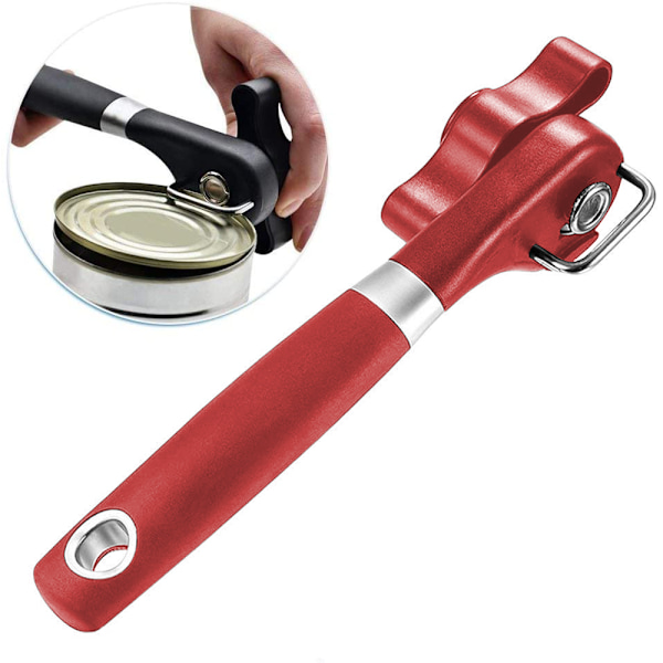 Turvallinen tölkinavaaja kädessä pidettävä, ergonominen ja sileä Red
