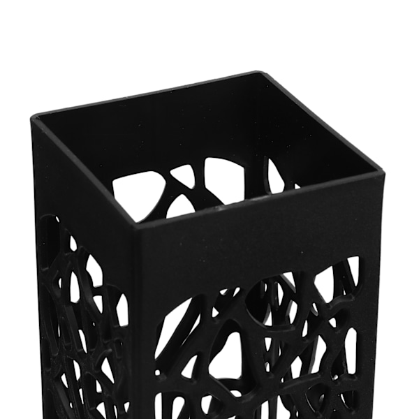 2 stk. Gravvase i svart søyle med unikt huldesign, enkel installasjon, bakkeinnsetting, gravblomsterholdere
