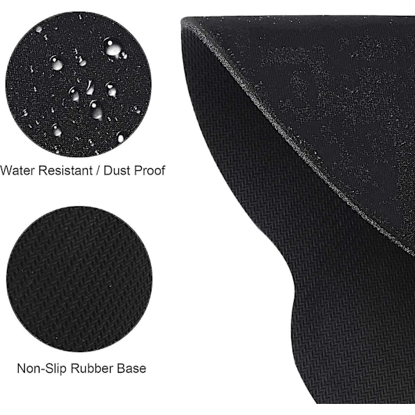 Musmatta med Minnesskumstöd, Ergonomiskt Handledsstöd för Bekväm Användning, Halkfri Gummibas & Slät Yta, Perfekt för Både Män och Kvinnor