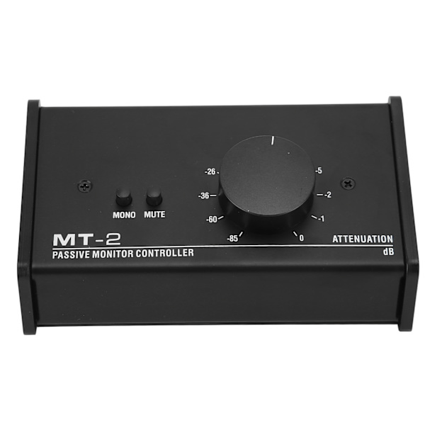 Passiv monitor-kontroller XLR og 3,5 mm grensesnitt Stor volumknapp Dempekontroll Passiv stereo volumkontroll